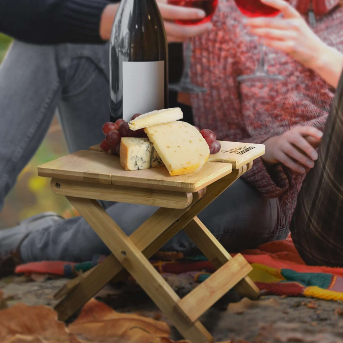 NATURA Bamboo Folding Wine Table Corporate Gifts Singapore