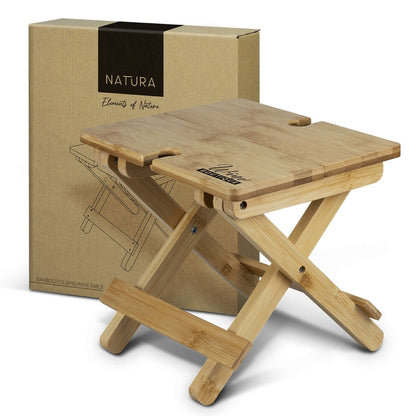 NATURA Bamboo Folding Wine Table Corporate Gifts Singapore