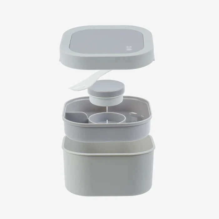 Montigo Lunch Stacker compartments showing smart design for organization and freshness in meals, ideal for the Corporate Gift Store.