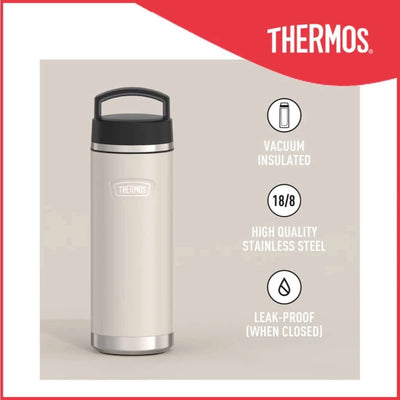 Thermos ICON™ IS2002 710ml Bottle with Screw Top showcasing vacuum insulation and high quality stainless steel.