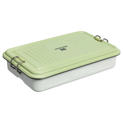 STANLEY The Legendary Useful Box | Nelly Korda Collection in off-white and green design with secure latches.