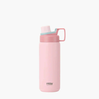 TYESO FIZZ Sports Bottle with Handle in pink, perfect for hydration and ideal as a corporate gift.