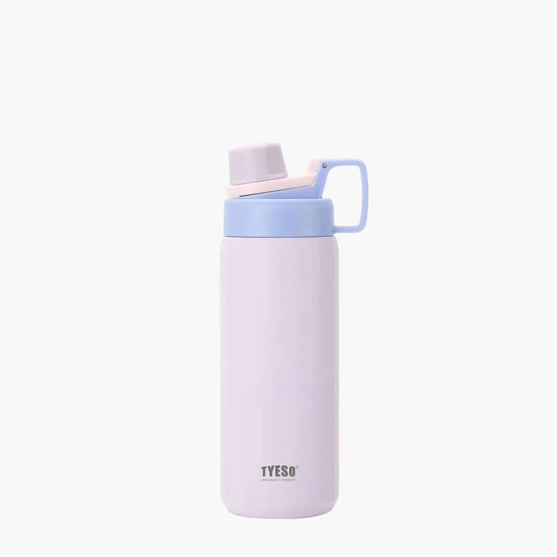 TYESO FIZZ Sports Bottle with Handle in purple and blue, perfect corporate gift for hydration needs.