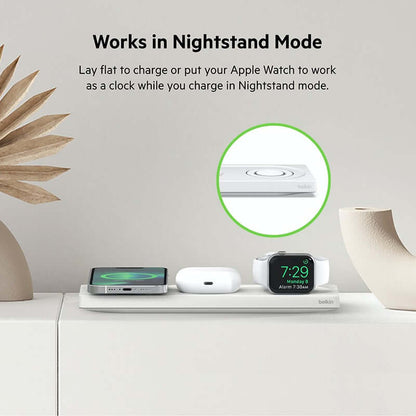 Belkin 3-in-1 Wireless Charging Pad with Official MagSafe Charging 15W by Corporate Gift Store Singapore