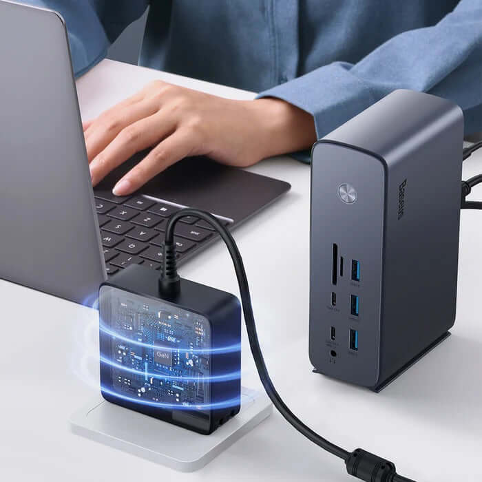 Baseus 17 in 1 Pro 4 Monitors Docking Station by Corporate Gift Store Singapore