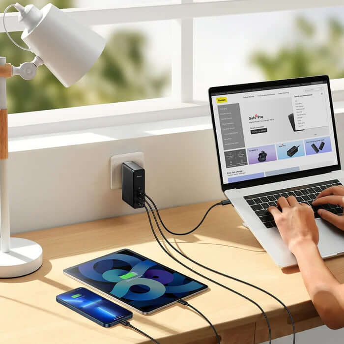Baseus PowerMega 3 Ports Fast Charger 140W by Corporate Gift Store Singapore