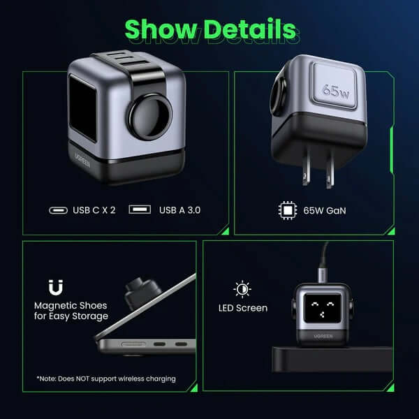UGREEN Uno 65W 3-in-1 charger by Corporate Gift Store Singapore