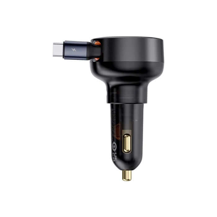 Baseus Enjoyment Pro Retractable USB-C Car Charger 60W by Corporate Gift Store Singapore