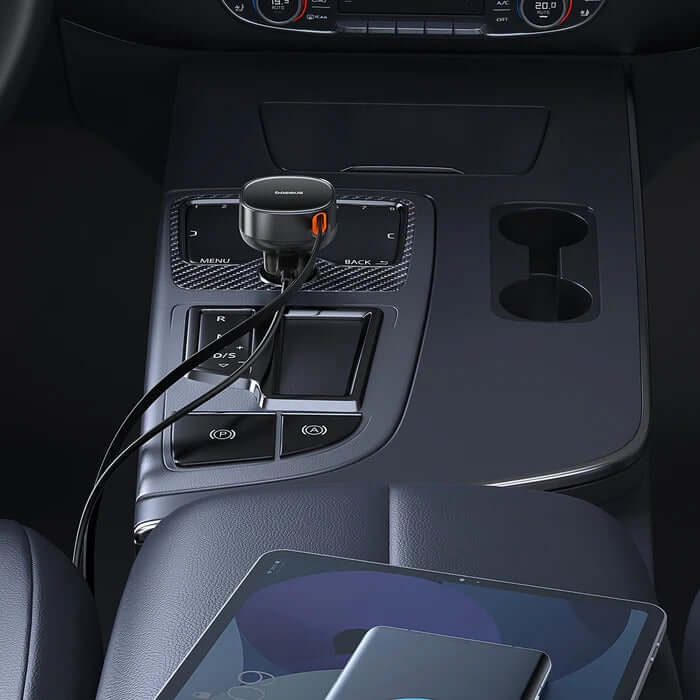 Baseus Enjoyment Pro Retractable USB-C Car Charger 60W by Corporate Gift Store Singapore