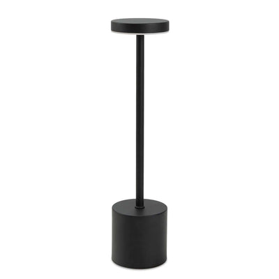 Nouveau Rechargeable Table Lamp in sleek black design, perfect as a modern corporate gift.