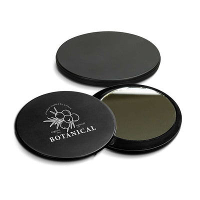 Radiance Compact Mirror with smooth swivel mechanism and matte finish, ideal for Corporate Gift Singapore.