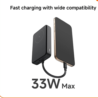 Xiaomi 33W Magnetic Power Bank 10000mAh (Integrated Cable) with fast charging feature and wide compatibility.