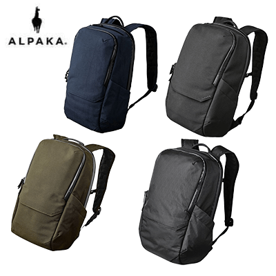 ALPAKA Elements Backpack Pro in four colors including navy, black, green, and gray, ideal for corporate gift.