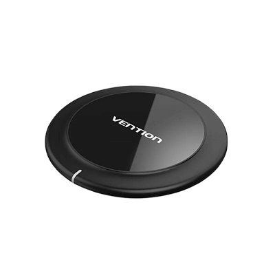 Vention Wireless Charger 15W Black Mirrored Surface Type by Corporate Gift Store Singapore