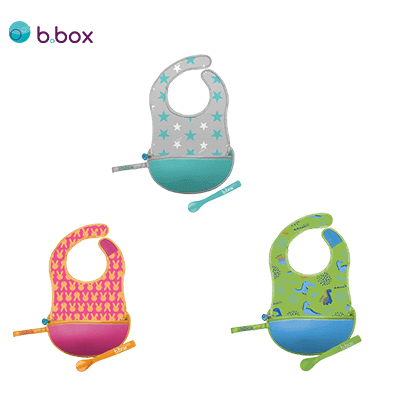 B BOX Travel Bib + Silicone Spoon by Corporate Gift Store Singapore