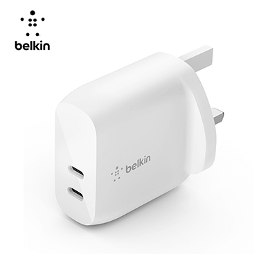 Belkin WCB006 Dual 40W USB-C PD Charger by Corporate Gift Store Singapore