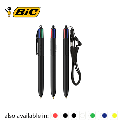 BIC 4 Colours ballpen + lanyard Corporate Gift Singapore