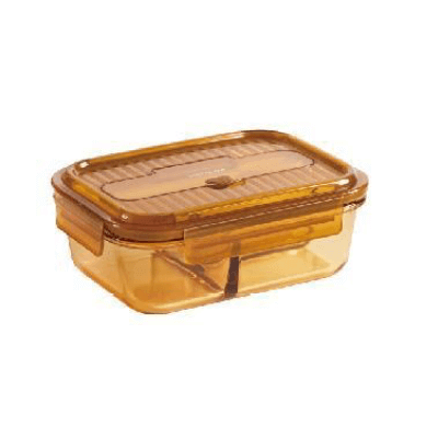 LocknLock 1000ml Glass Lunch Box with 3 Compartment by Corporate Gift Store Singapore