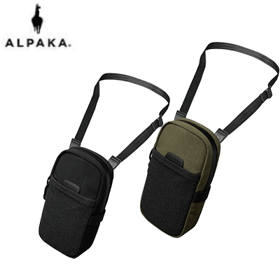 ALPAKA Modular Shoulder Pocket Bag in Black and Green, ideal for corporate gifts and everyday convenience.