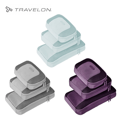 Travelon Pi Never Lost Set of 3 Packing Cubes by Corporate Gift Store Singapore
