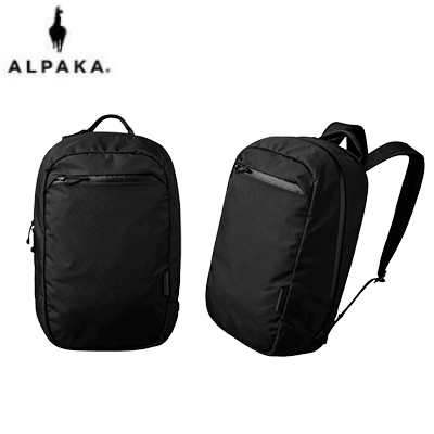 ALPAKA Aero Backpack Lite in black, stylish and functional for modern travellers, ideal as a corporate gift.