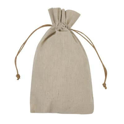 Jute Brown Drawstring Pouch | gifts shop