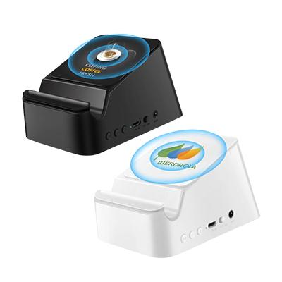Wireless Charging Bluetooth Speaker with Phone Stand by Corporate Gift Store Singapore