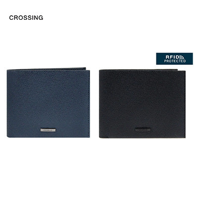 Crossing Elite Bi-fold Leather Wallet With Coin Pouch RFID by Corporate Gift Store Singapore