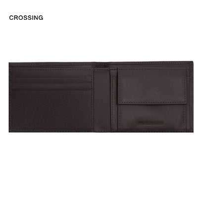 Crossing Elite Slim Leather Wallet With Coin Pocket [5 Card Slots] RFID by Corporate Gift Store Singapore