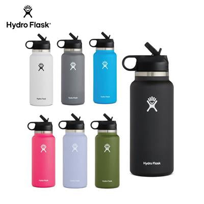 HydroFlask 32oz Wide Mouth Bottle with Straw Lid by Corporate Gift Store Singapore