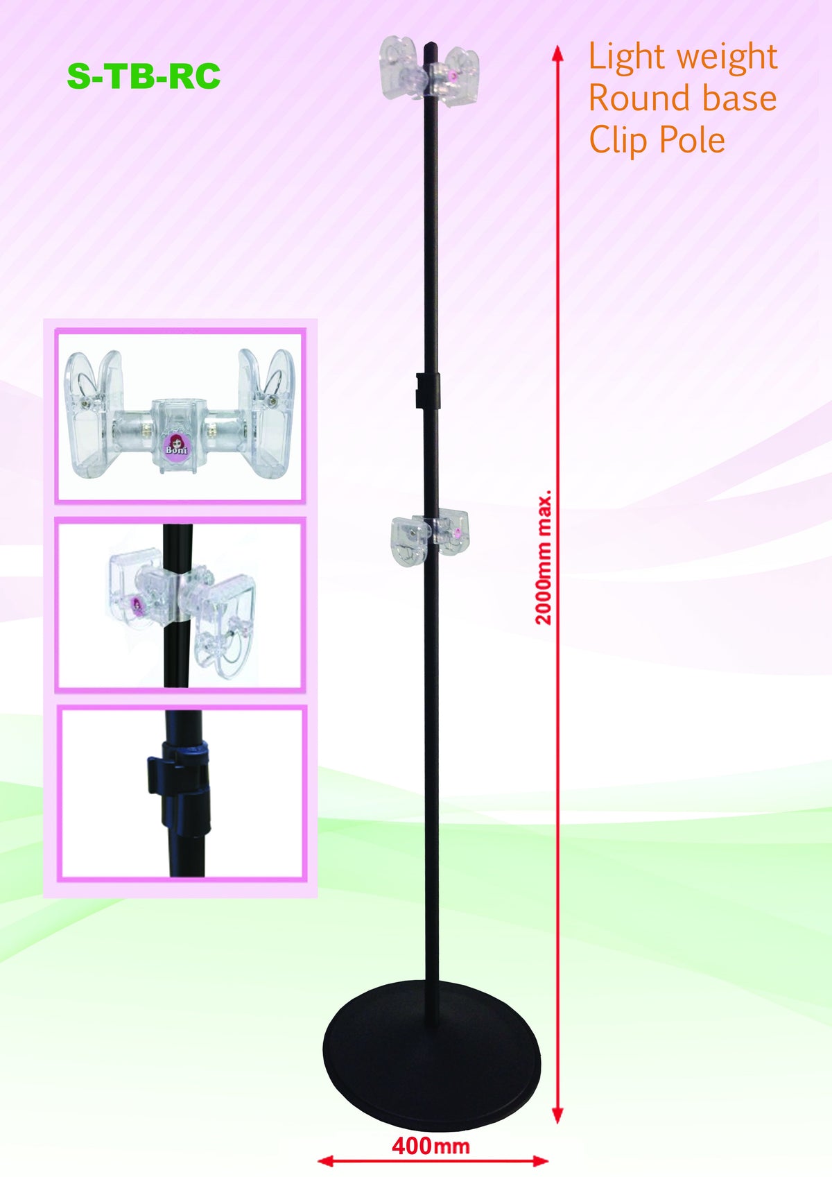 T-Bar Foam Board Poster display (Round Base) by Corporate Gift Store Singapore