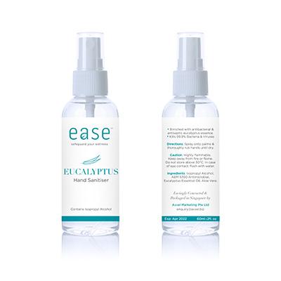 Ease 60ml Eucalyptus + Aloe Vera Spray Sanitizer | gifts shop