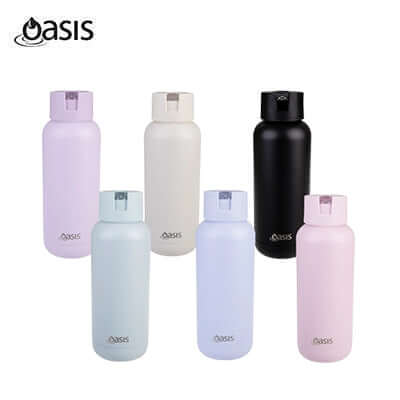 Oasis Stainless Steel Insulated Ceramic Moda Bottle 1L by Corporate Gift Store Singapore