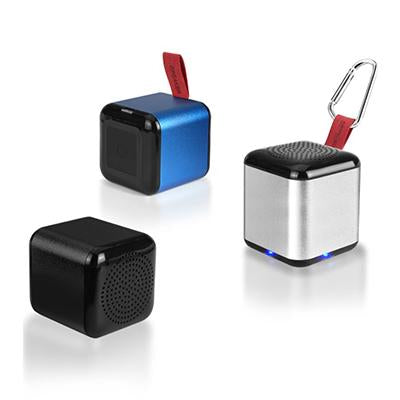 Mini Cube Metallic Bluetooth Speaker by Corporate Gift Store Singapore