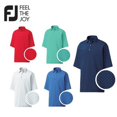 Footjoy Diamond Print Lisle Polo T-Shirt | gifts shop
