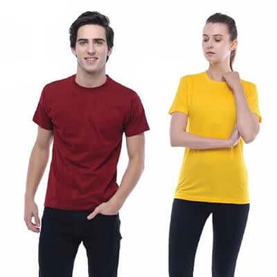 Short Sleeve T-Shirt with Matching Collar (Unisex) by Corporate Gift Store Singapore