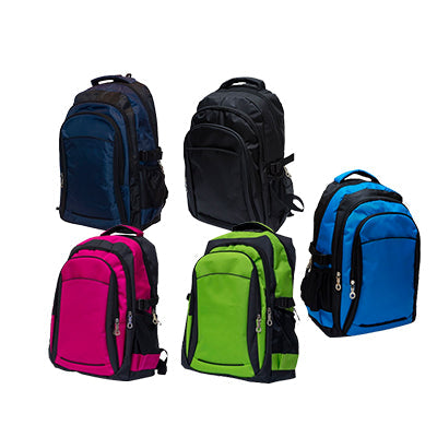 Nylon Backpack with 4 Compartments