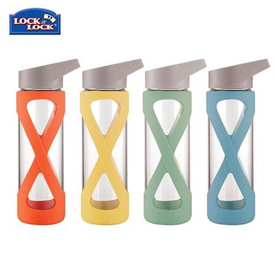 Lock & Lock X-Shape Glass Water Bottle 510ml by Corporate Gift Store Singapore