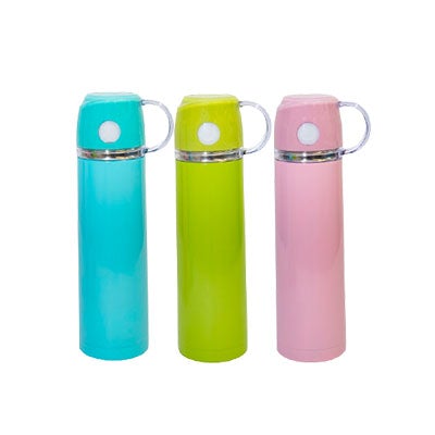 Stainless Steel Vacuum Flask with Cup Cap by Corporate Gift Store Singapore