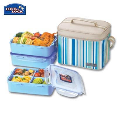 Lock & Lock 3 Pieces Lunch Box Set 1.6L by Corporate Gift Store Singapore