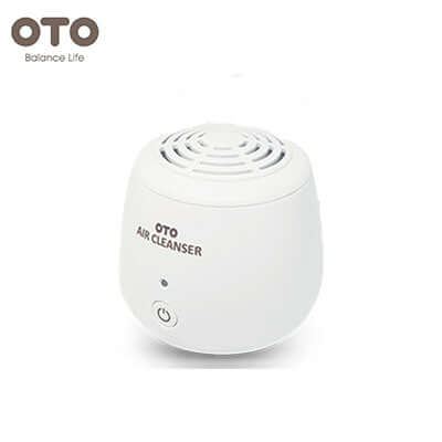 OTO Air Cleanser compact air purifier providing clean air in any room, ideal for healthy living.