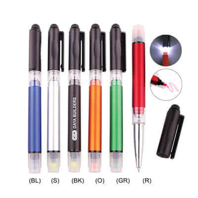 3-in-1 Plastic Pens by Corporate Gift Store Singapore