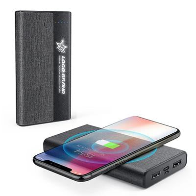 Fabric Design 10000mAh Wireless Power Bank by Corporate Gift Store Singapore