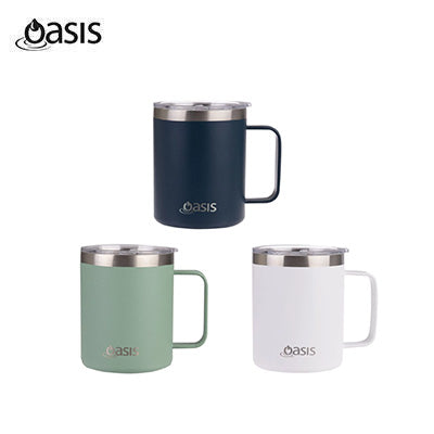 Oasis Stainless Steel Insulated Mug with Lid 400ML