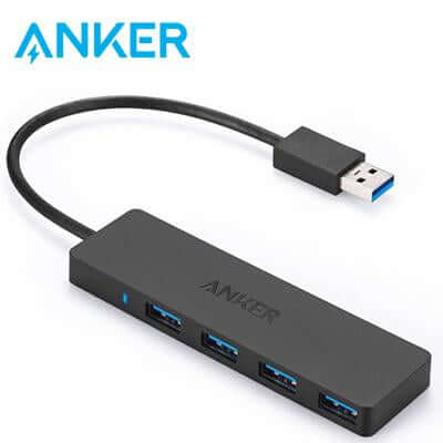 Anker 4-Port USB 3.0 Ultra Slim Data Hub by Corporate Gift Store Singapore