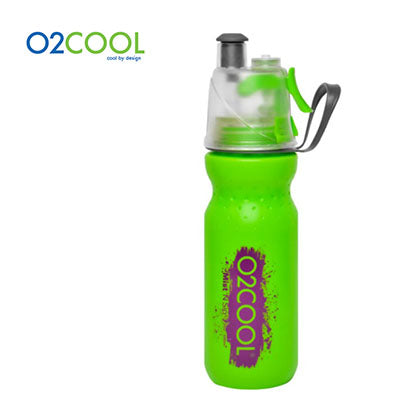 O2COOL Arctic Squeeze Sw Mist ‘N Sip Insulated Water Bottle 20oz with Lock & Mount