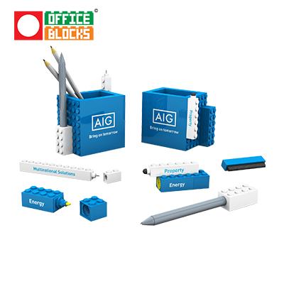 Office Blocks 6 in 1 Pen Pot Set by Corporate Gift Store Singapore