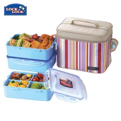 Lock & Lock 3 Pieces Lunch Box Set 1.6L | gifts shop