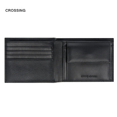 Crossing Elite Bi-fold Leather Wallet With Coin Pouch RFID