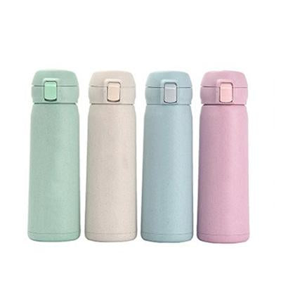 Eco Friendly Wheat Straw Stainless Steel Bottle by Corporate Gift Store Singapore